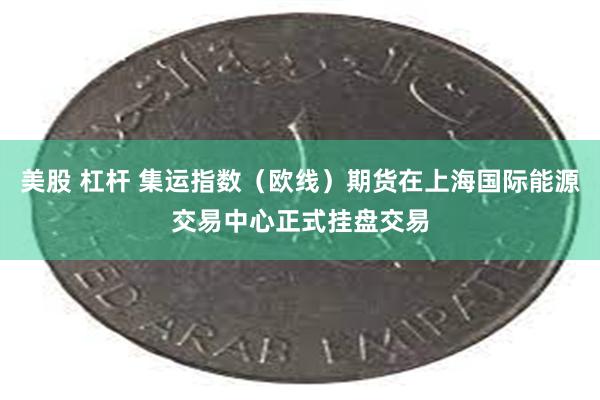 美股 杠杆 集运指数（欧线）期货在上海国际能源交易中心正式挂盘交易