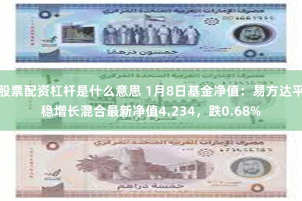 股票配资杠杆是什么意思 1月8日基金净值：易方达平稳增长混合最新净值4.234，跌0.68%