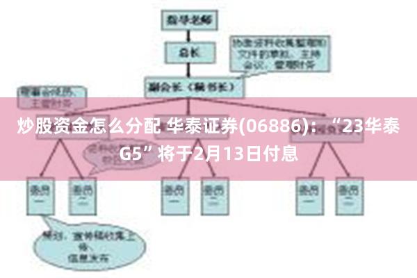 炒股资金怎么分配 华泰证券(06886)：“23华泰G5”将于2月13日付息